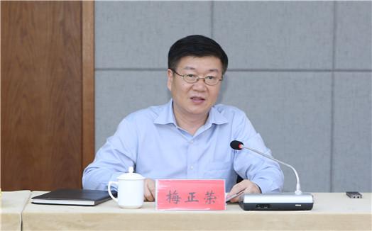 省交通运输厅副厅长梅正荣来淮调研工业商贸企业集装箱运输情况