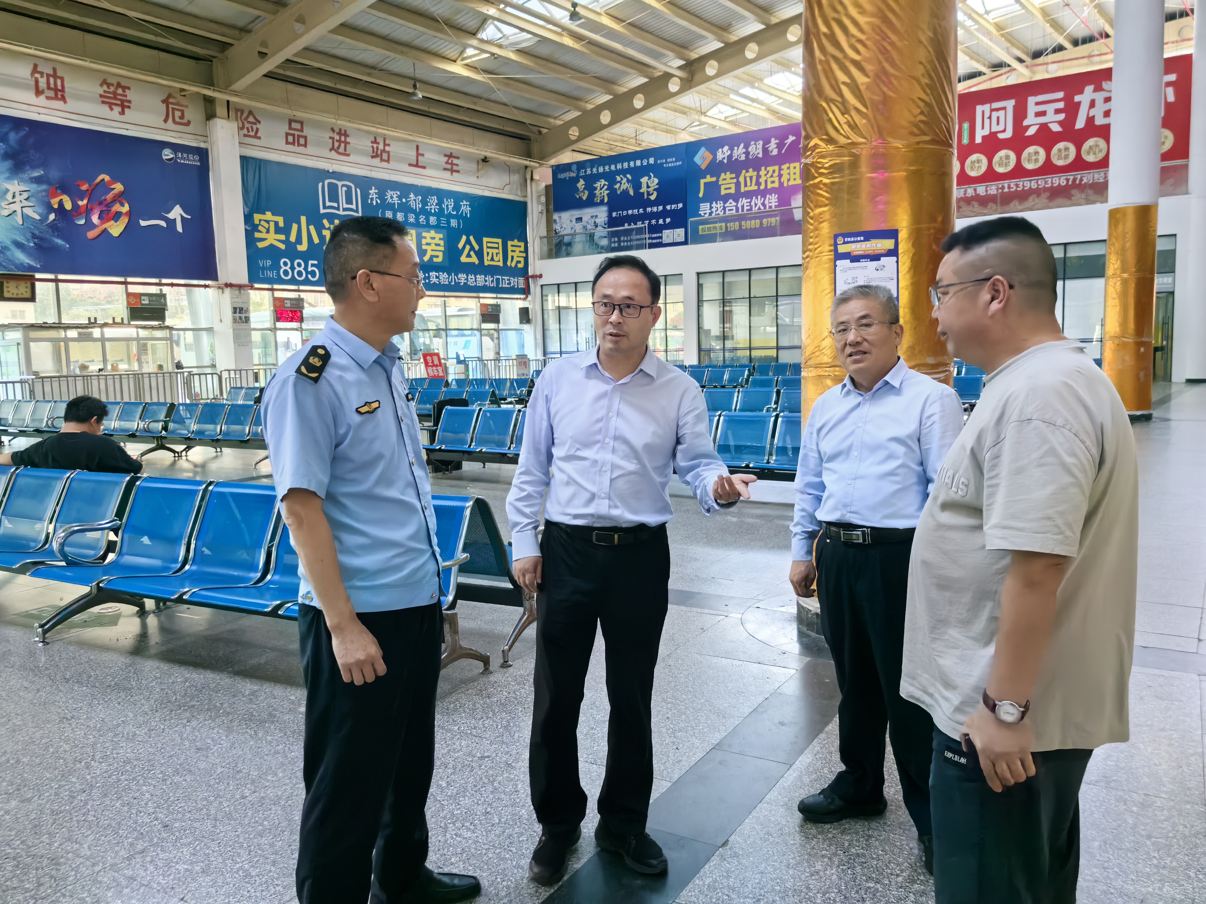 市交通运输局党委书记、局长徐成东赴金湖盱眙检查国庆假...